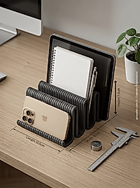 Modern 3 Bölmeli Masaüstü Organizer | 3D Baskı