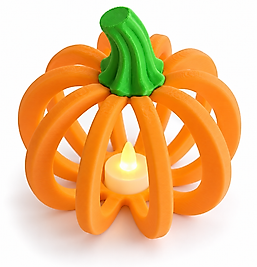 Balkabağı LED Mumluk – Pumpkin Glow 3D Baskı Halloween Dekoru