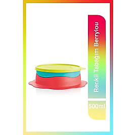 Tupperware Renkli Tabağım Berrylou 500 ml