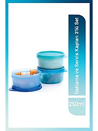 Tupperware Saklama ve Servis Kapları 3'lü Set 250ml